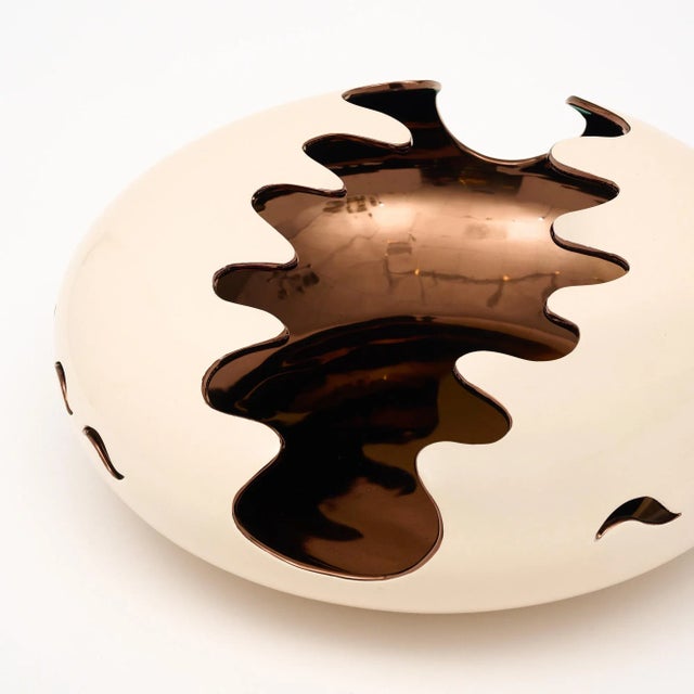 Cream French Ceramic Bowl For Sale - Image 8 of 9