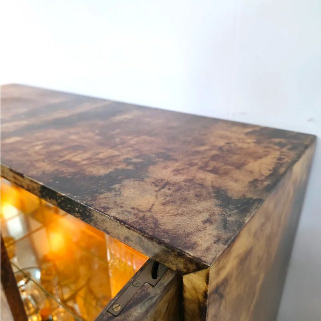 Mid-Century Modern Bar Cabinet by Aldo Tura, 1950s For Sale - Image 3 of 14