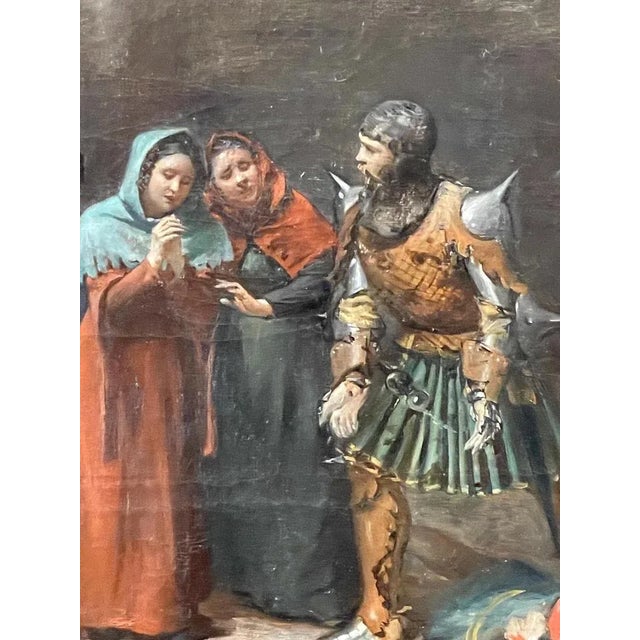 Murder of Filippo Strozzi, 19th Century, Oil on Canvas, Framed For Sale - Image 3 of 8