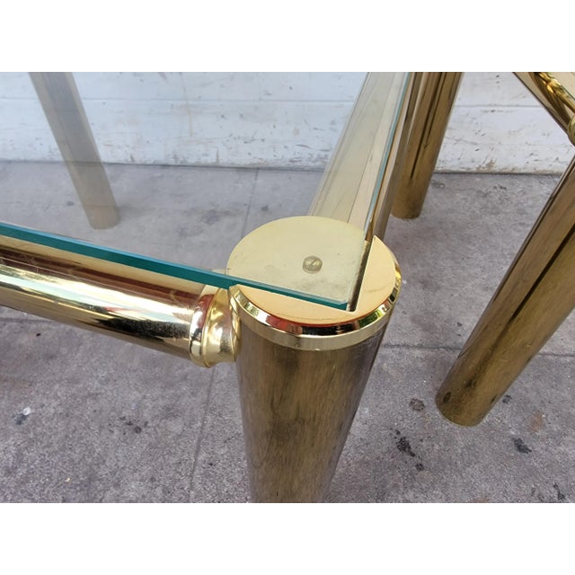 Metal 1980s Two Mastercraft Style Side Tables For Sale - Image 7 of 18