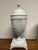 Pair Neoclassical Style Gray Painted Mahogany Urns For Sale - Image 4 of 12