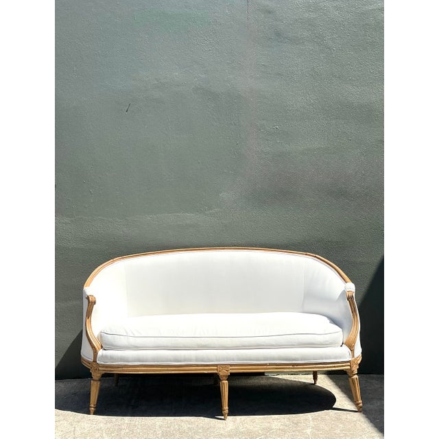 Late 20th Century Vintage Carved Canape Sofa For Sale - Image 5 of 12