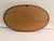 1980s Vintage 1980s Oval Oak Wall Mirror With Walnut Stain, 32.5” X 19” For Sale - Image 5 of 7