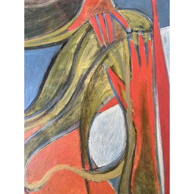 Xavier Albert Fiala, Coiffure, Oil on Wood, 1920s For Sale - Image 4 of 12