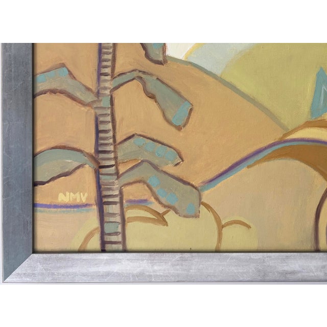2020s "Rolling Hills” Framed Oil on Linen by Nancy M. Vignola For Sale - Image 5 of 8