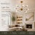 Modern Brass Chandelier With 8 Arms, Contemporary Lighting Fixture, Ceiling Light, Living Room or Dining Room Decor, Stylish and Elegant For Sale - Image 11 of 16