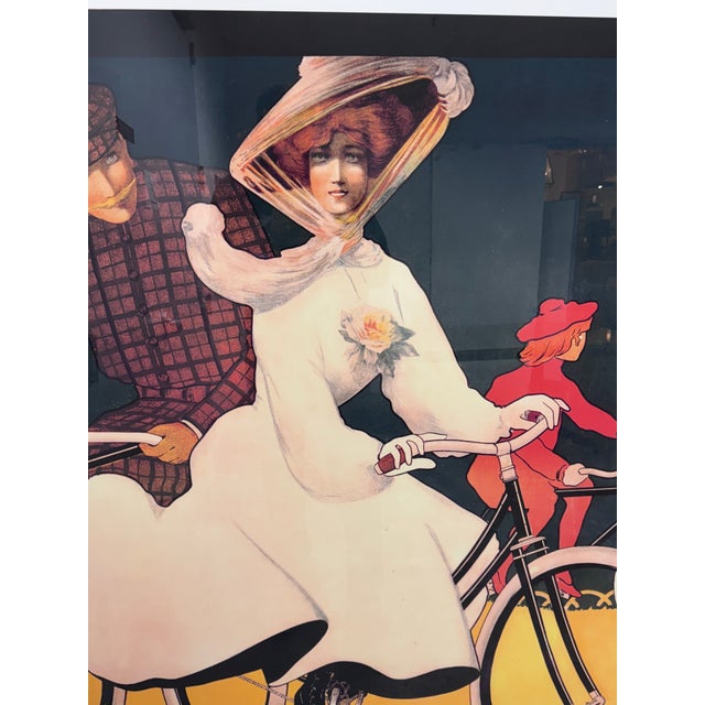Art Deco Circa 1907 Achille Butteri "Cycles Perfecta" Poster, Framed For Sale - Image 3 of 12