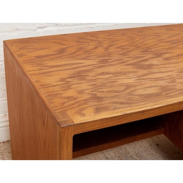 Camel Mid 20th Century Oak Boho Desk For Sale - Image 8 of 12