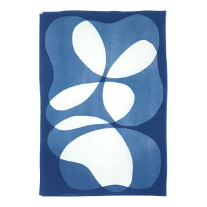 2022, Minimal Blue Tones Cyanotype Monotype of "Layered Kidney Beans", Piece by Kind of Cyan