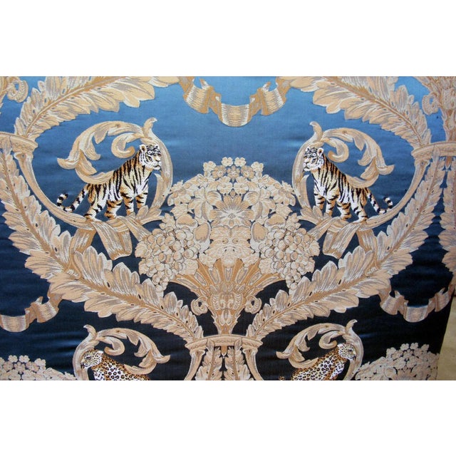 Unusual Grafton Furniture Company Custom Made Lounge Chairs With a Tiger Print Fabric - a Pair For Sale - Image 12 of 13