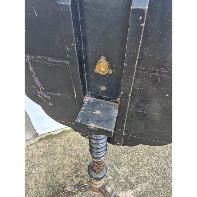 Antique Japanese Tilt Top Tea Table For Sale - Image 4 of 7
