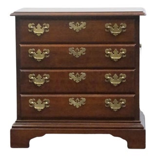 American Drew Solid Cherry Traditional Style 24" Chairside Chest / Accent End Table For Sale