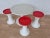 1970s Mid-Century Space Age 3-Tulip Stools and Coffee Table, Germany, 1970s, Set of 4 For Sale - Image 5 of 12
