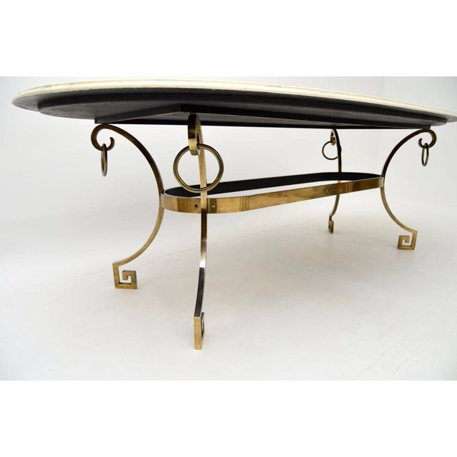 Vintage Italian Brass Dining Table, 1950s For Sale - Image 9 of 10