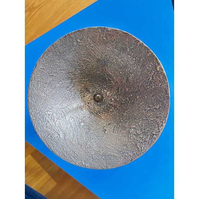 1960s Vintage Brutalist Bronze Candlestick by Michael Harjes, 1960 For Sale - Image 5 of 8