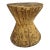 Rustic Hourglass Wood Side Table For Sale