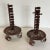 Antique French Spiral Candlesticks in Wrought Iron C. 18th Century, a Pair For Sale - Image 4 of 10