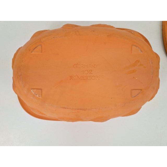 Ceramic Vintage Terracotta Fish Baking Dish by Romertopf, Germany 1970 For Sale - Image 7 of 11