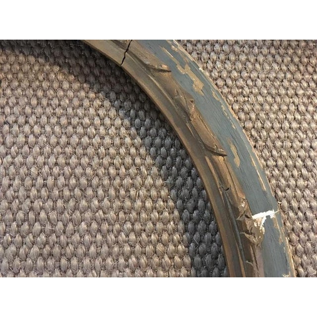 Early 19th Century Neoclassical Handmade Oval Grey and Gold Wood Frame, Italy For Sale - Image 9 of 18