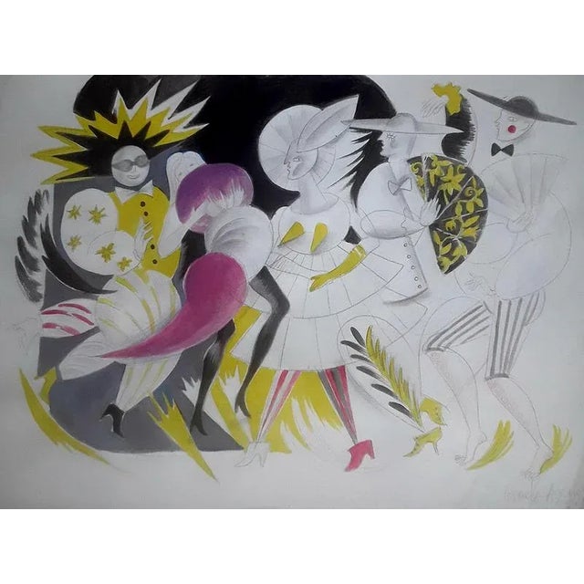 Veronika Issaeva-Agenos, Discotheque, 2016, Pencil on Paper For Sale - Image 6 of 6