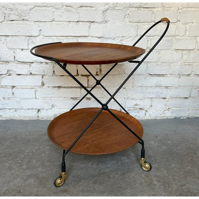 Bar Cart by Paul Nagel for Jie Gantoft, 1960s For Sale - Image 4 of 7