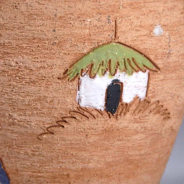 Mid-Century Italian Ceramic Vase by Brothers Fiancullacci for Fratelli Fanciullacci, 1960s For Sale - Image 6 of 10