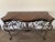 Custom Wrought Iron Console Table With Herringbone Wooden Top For Sale In Dallas - Image 6 of 7