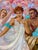 1940s Raoul Guinet, French Art Deco Spring Scene, 1940s, Oil on Canvas For Sale - Image 5 of 9
