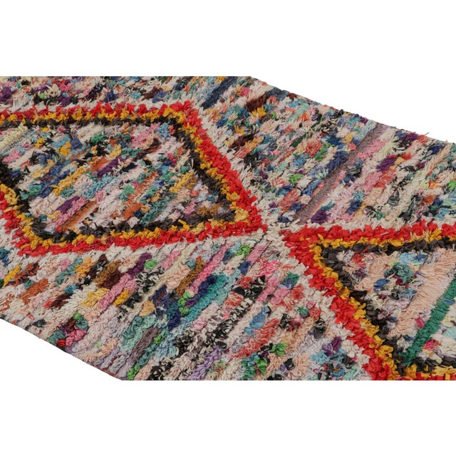 Rug & Kilim 1950s Azilal Moroccan Runner Rug With Polychromatic Patterns by Rug & Kilim For Sale - Image 4 of 7
