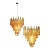 Italian Amber Crystal Chandeliers in Murano, Set of 2 For Sale