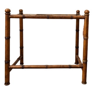 Faux Bamboo Occasional Table, 19th Century For Sale