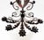 Spanish Revival Monumental Mid-20th Century Spanish Revival Red Wrought Iron 5-Light Wall Sconce — 3 Feet Tall For Sale - Image 3 of 8