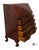 Vintage Maddox Chippendale Style Mahogany Serpentine Drop Front Secretary Desk For Sale - Image 9 of 12