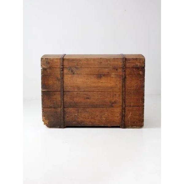 Antique Wood Chest For Sale - Image 10 of 12