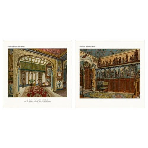 French Artist, Oriental Splendours: Two Historic Interior Views from Fin-de-Siècle, 1900s, Print For Sale - Image 10 of 10