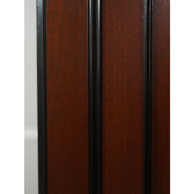 1990s Regency 4 Panel Mahogany Folding Screen Room Divider For Sale - Image 5 of 9