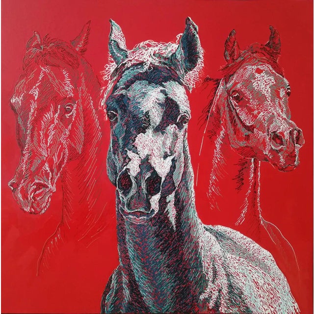 Diana Torje, Trinity, 2019, Acrylic on Canvas For Sale - Image 8 of 8