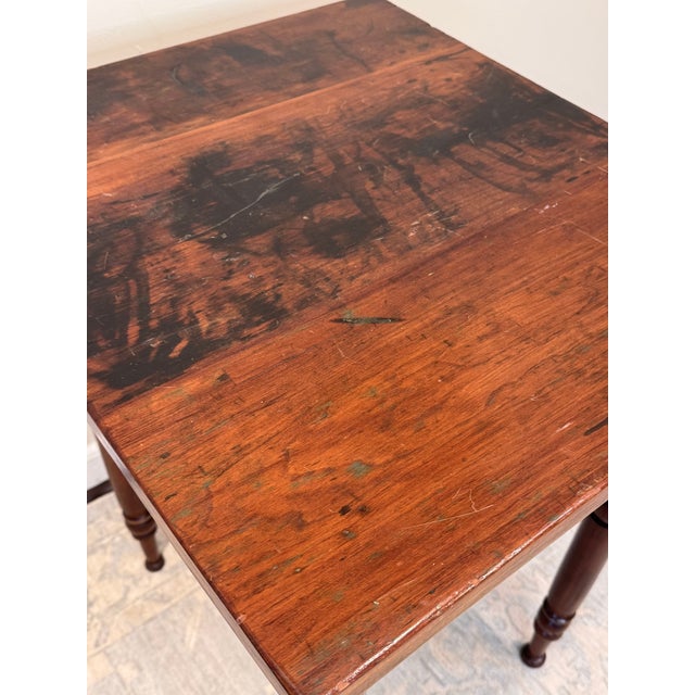 Wood 18th Century Early American Side Table For Sale - Image 7 of 10