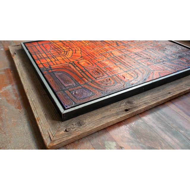 Mid-Century Modern Colorful Geometric Abstract Oil Painting For Sale - Image 15 of 18