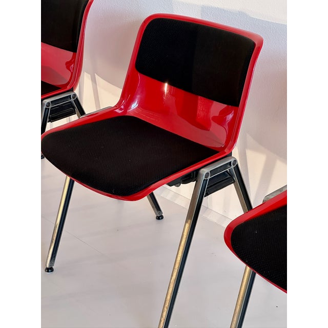 Vintage Modus Chairs by Osvaldo Borsani for Tecno, 1970s, Set of 6 For Sale - Image 10 of 12