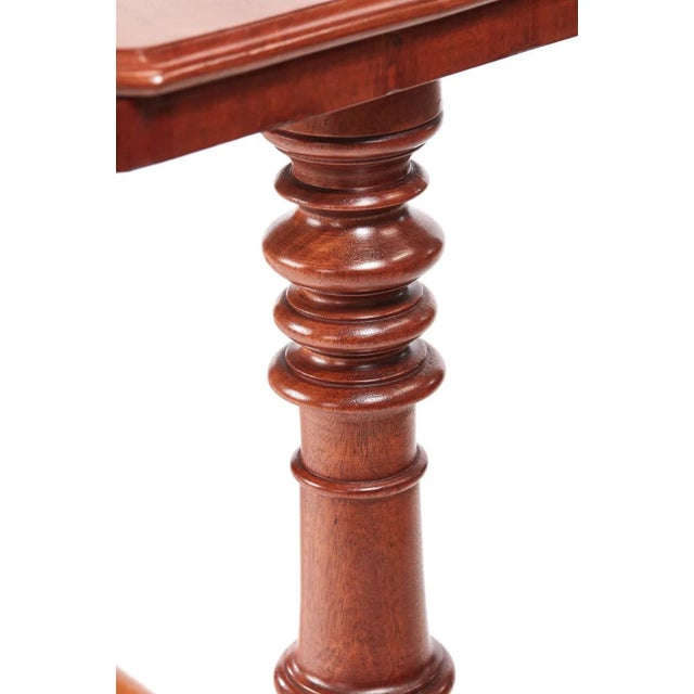 19th Century Victorian Antique Mahogany Side Table For Sale - Image 3 of 7