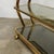 Brass and Smoked Glass Bar Cart attributed to Morex For Sale - Image 10 of 13