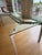 Modern Seccose Modern Industrial Metra Dining Table: Glass on Brushed Aluminum For Sale - Image 3 of 8