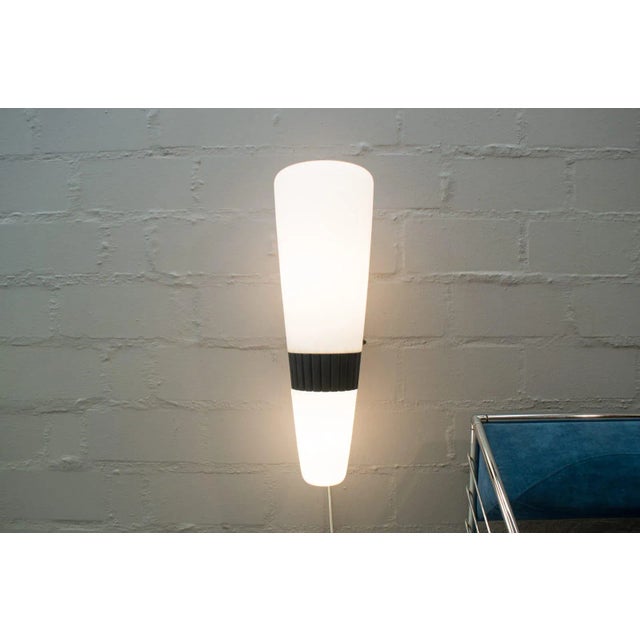 Large Mid-Century Metal & Glass Wall Light, 1960s For Sale - Image 4 of 11