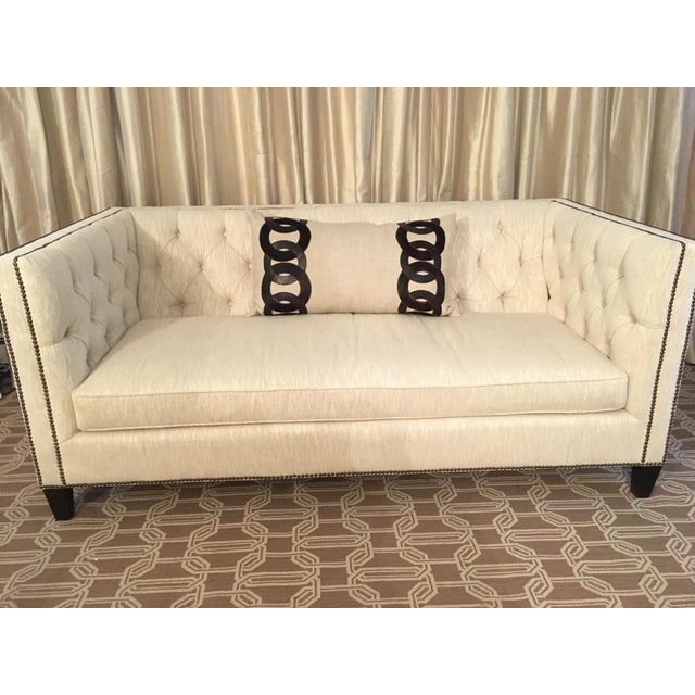 Custom Tufted Loveseat Chairish