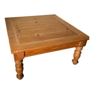 Vintage Pine Coffee Table For Sale