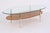 Italian Coffee Table in Metal with Oak and Glass, 1970s For Sale - Image 3 of 8