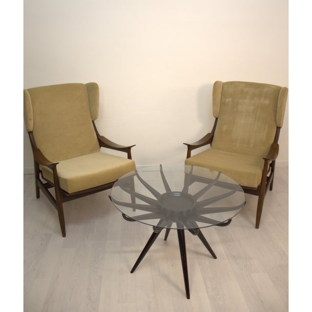 Wood Vintage Armchairs, 1950s, Set of 2 For Sale - Image 7 of 7