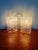 Pair of textured frosted glass wall sconces, produced by the austrian manufacturer j.t. Kalmar in the 1960s-70s. each...