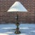 Solid Brass Bulbous Table Lamp With Shade From Westwood For Sale - Image 12 of 14